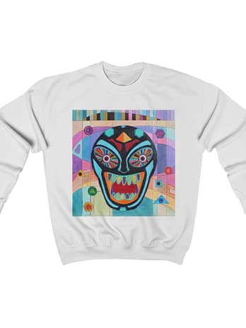 Space Mask #1 | Unisex Heavy Blend™ Crewneck Sweatshirt