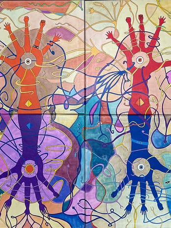 The Hand Temples of the Color Multiverse